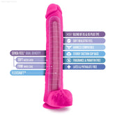 Blush Au Naturel Bold Daddy Realistic 14-Inch Long Dildo With Balls & Suction Cup Base-French Quarter Lingerie